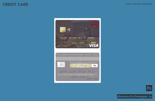 Beispielvorschau der mosambikanischen Absa Bank Visa Debitkarte